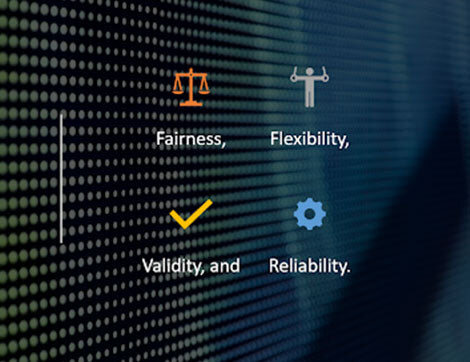 The four principles of assessment: fairness, flexibility, validity and reliability