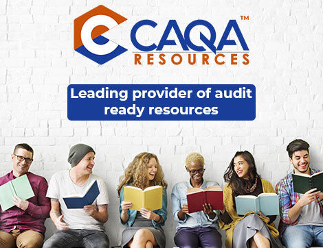 Learners holding CAQA Resources training materials